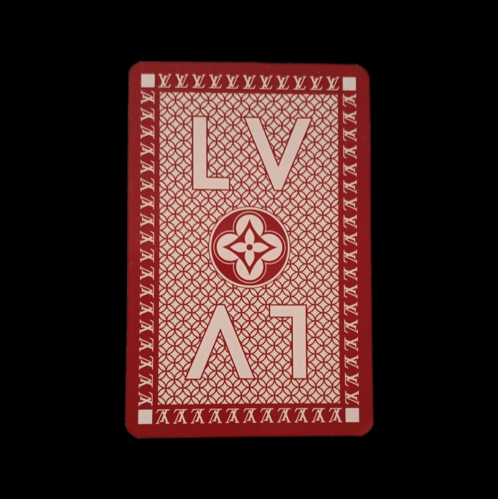 LOUIS VUITTON PLAYING CARD 4 OF ♣️